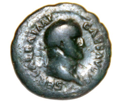 Galba bronze 28mm rare - as,