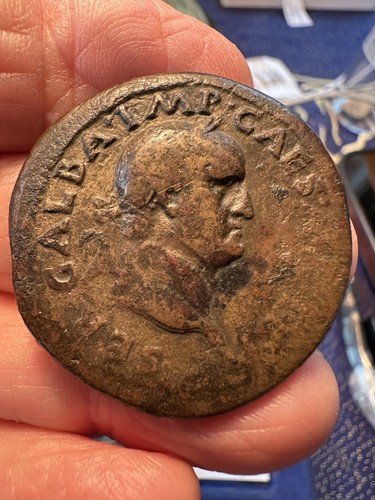 Galba sestertius va - va, 52