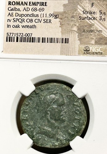 Galba dupondius 68 69 - galba, ad
